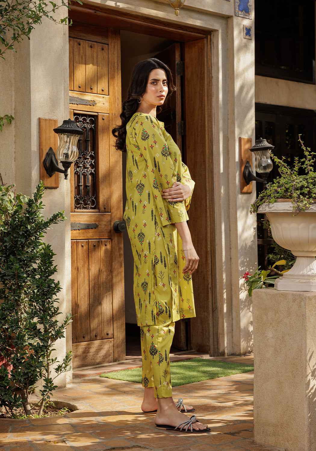Meadow - 2 PC Stitched Lawn Suit - Zarasi.pk