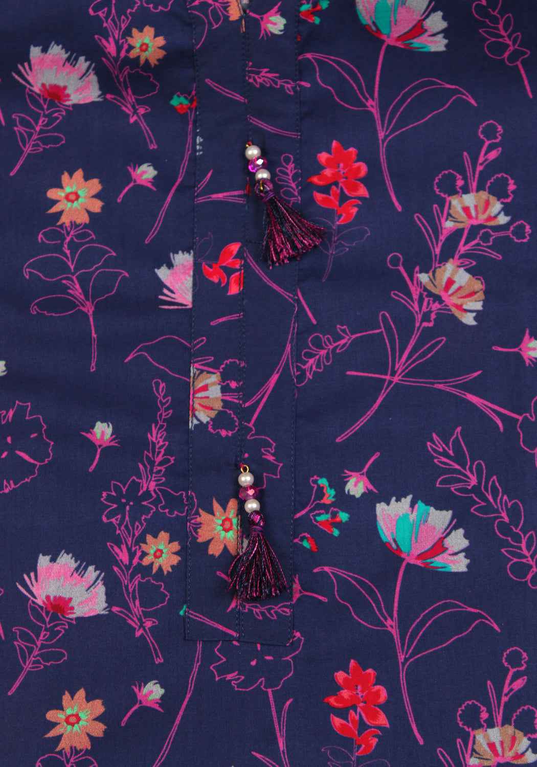 Eclipse Blossom - 2 PC Stitched Lawn Suit - Zarasi.pk