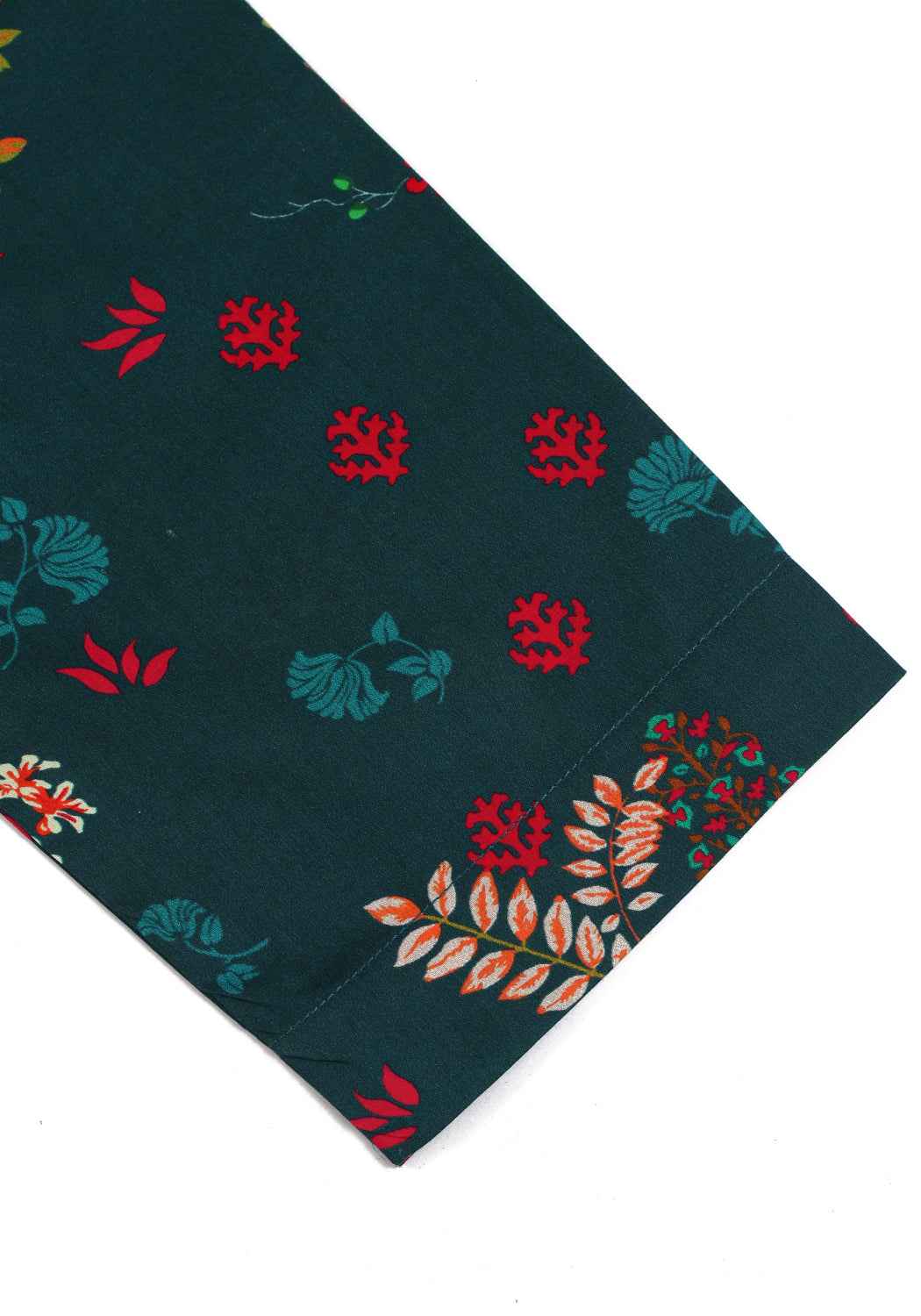 Marine Floral - 2 PC Stitched Lawn Suit - Zarasi.pk