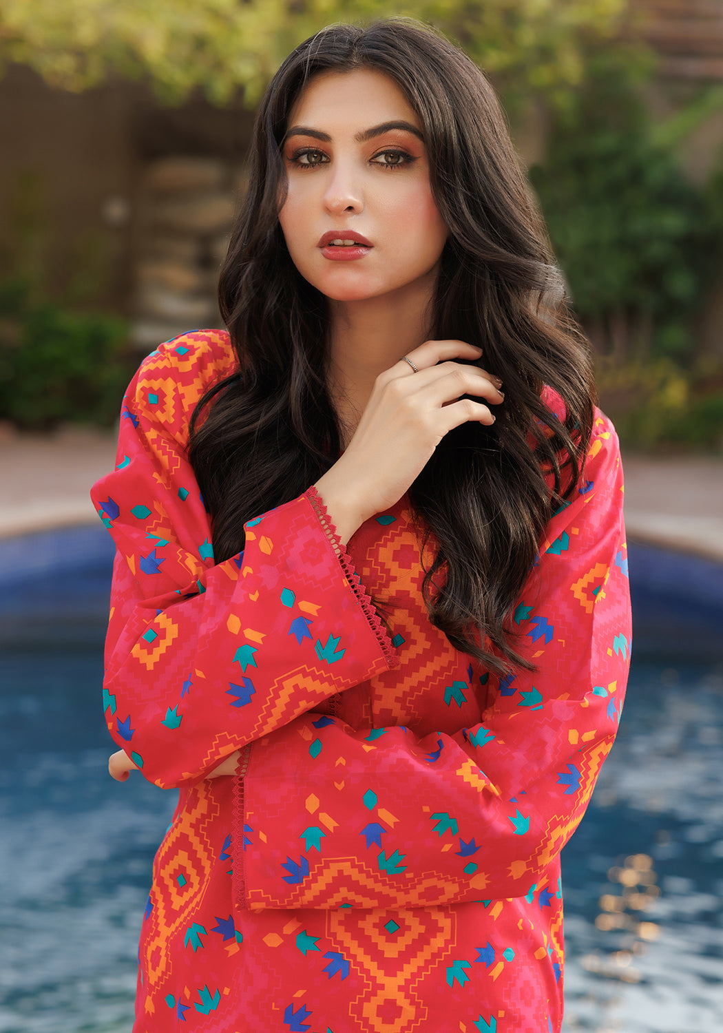 Sedona -2 PC Stitched Lawn Suit | Timeless Bloom