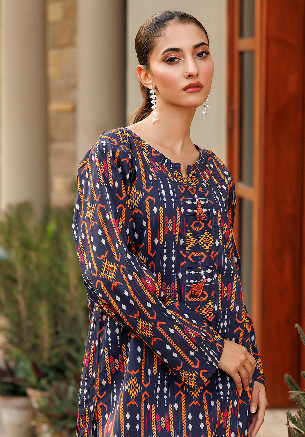 Botanical Bliss -  2 PC Stitched Lawn Suit