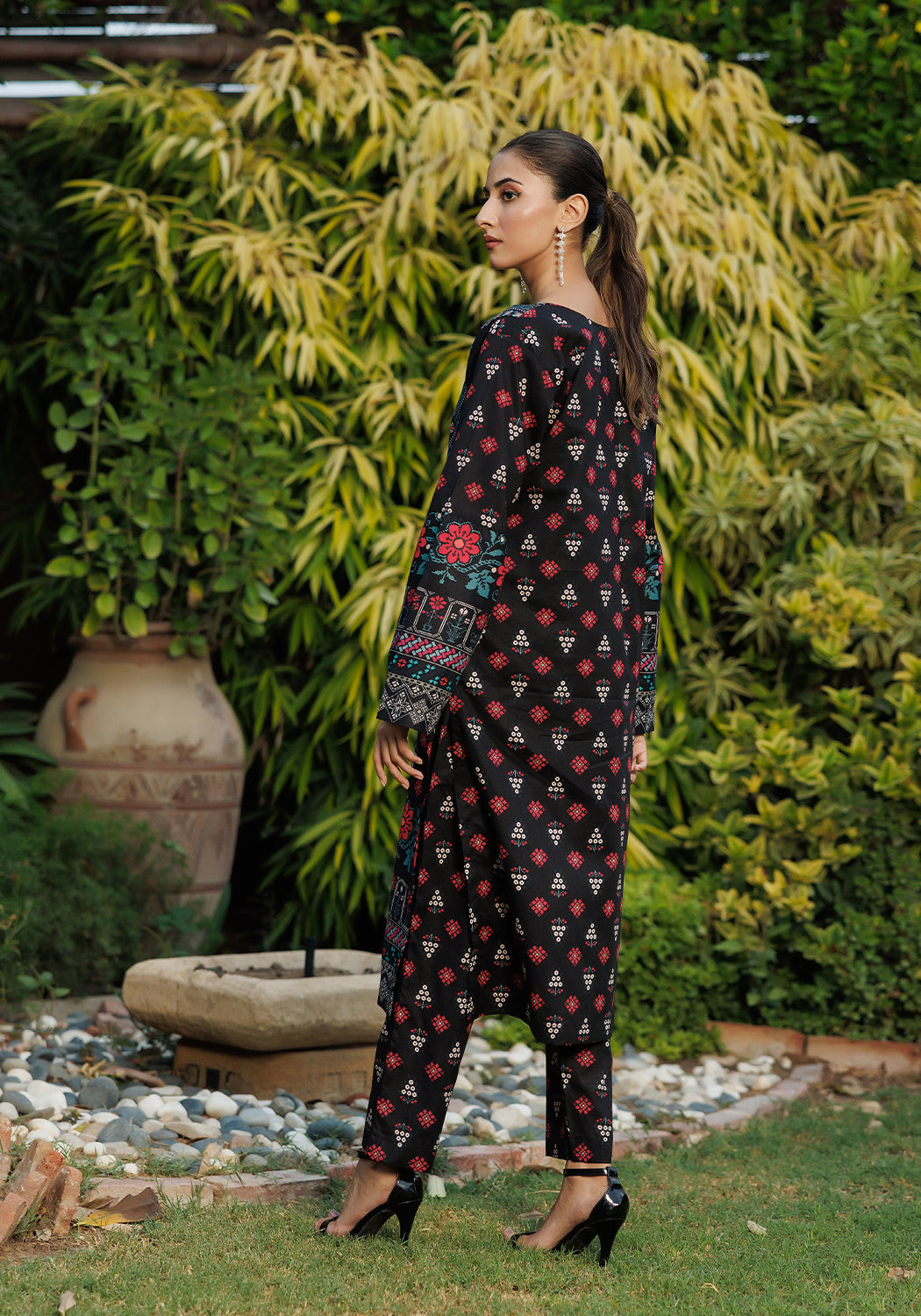 Tribal Charm -  2 PC Stitched Lawn Suit